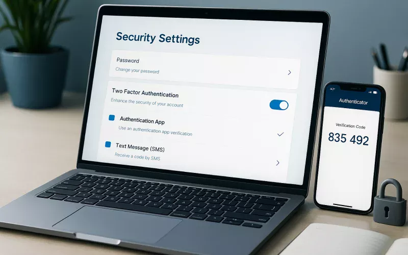 Cadeado de seguranca digital simbolizando protecao de conta